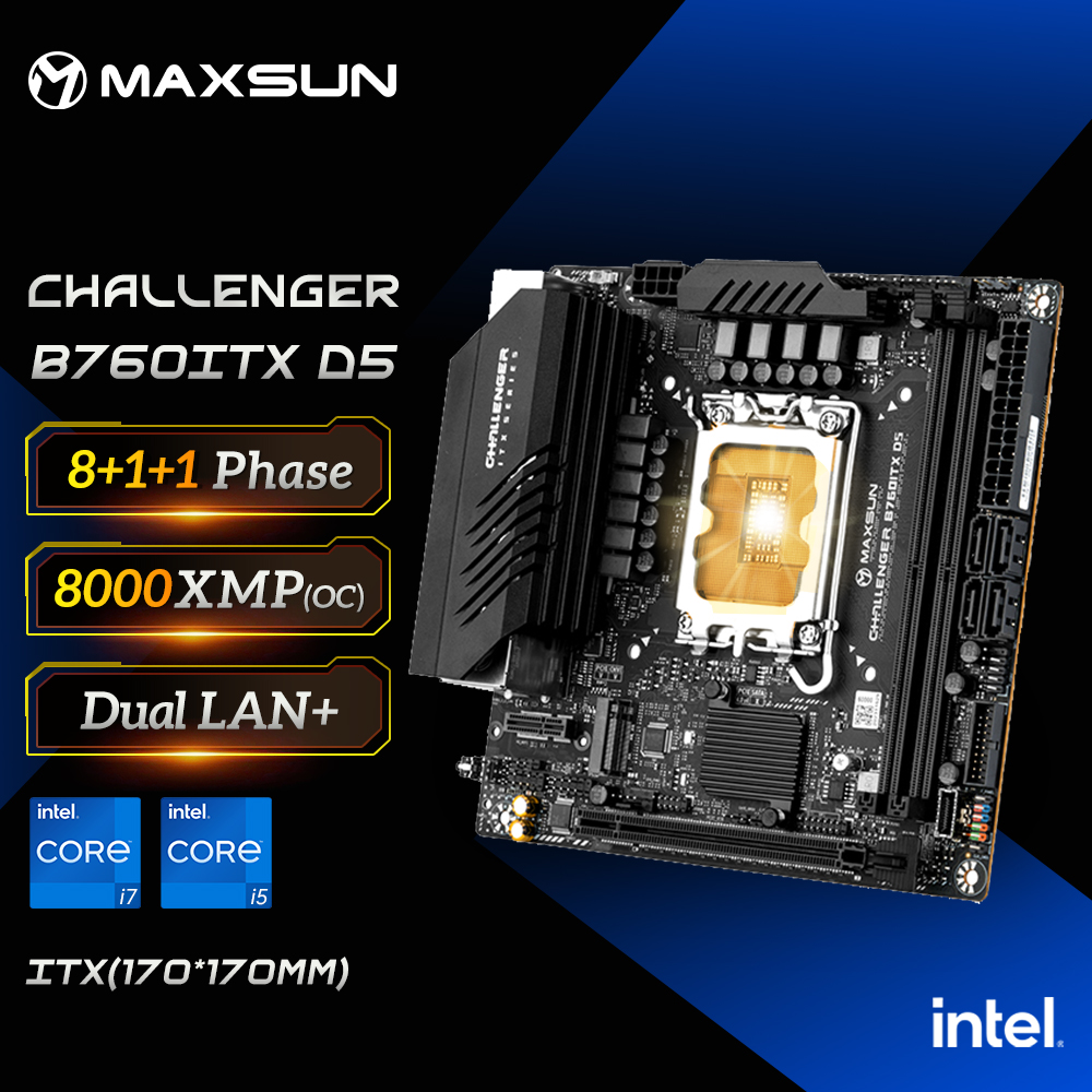MAXSUN Game Motherboard B760IT - Ddr5 64Gb ulasan dan harga