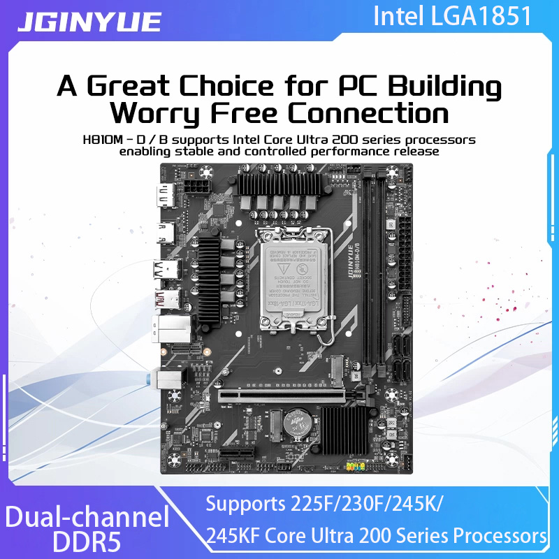 Motherboard JGINYUE H810 Intel - Ddr5 64Gb ulasan dan harga
