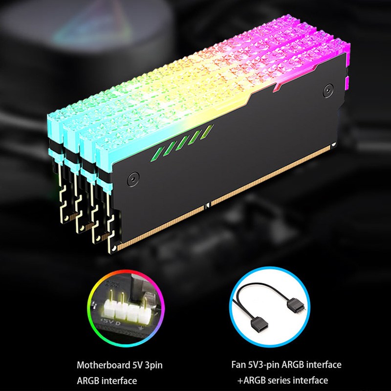 TEUCER PC Memory Heatsink RAM  - Ddr5 Rgb Ram ulasan dan harga